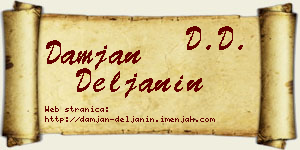 Damjan Deljanin vizit kartica